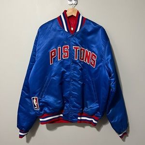 Vintage Detroit Pistons Satin Jacket